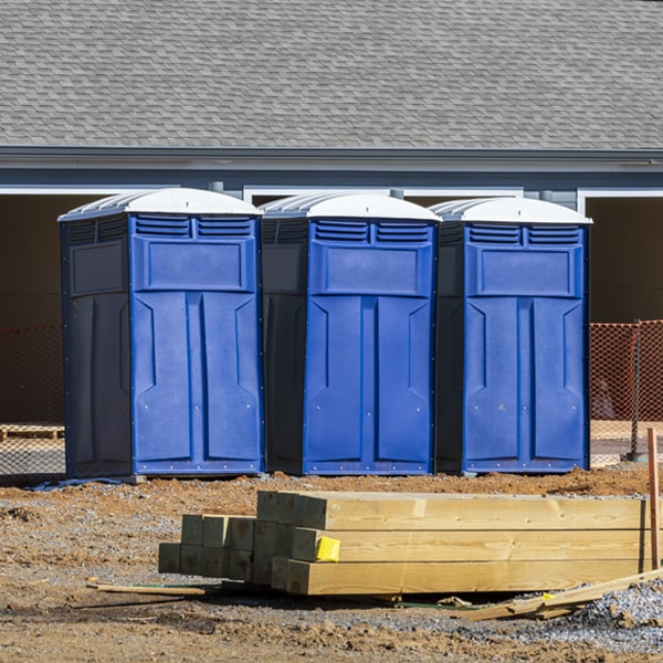 how can i report damages or issues with the portable restrooms during my rental period in Harcourt Iowa